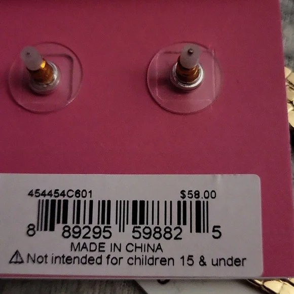 Betsey Johnson candy cane linear BNWT - Picture 3 of 3